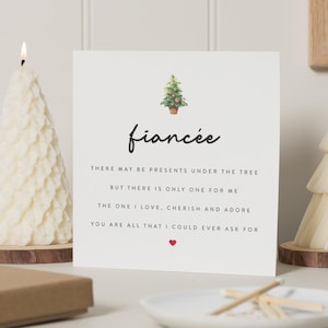 Verlobte Weihnachtskarte, Weihnachtskarte für Verlobte, Verlobte Weihnachtskarte, erste Weihnachten engagiert, Weihnachtsgeschenk für Verlobte, Verlobte Karte