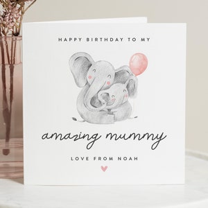 Tarjeta de cumpleaños para mamá, linda tarjeta de cumpleaños para mamá, tarjeta de cumpleaños para mamá de parte de niños, increíble tarjeta de cumpleaños para mamá, feliz cumpleaños personalizada para mamá