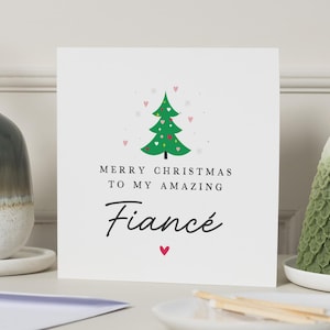 Verlobte Weihnachtskarte, Verlobte Weihnachtskarte, Weihnachtskarte Verlobte, Ehemann, Weihnachtskarte, Erstes Weihnachten als mein Verlobter, Weihnachtsgeschenk