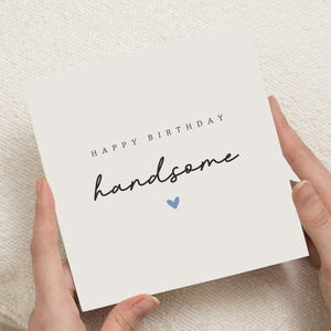 Geburtstagskarte für ihn, alles Gute zum Geburtstag hübsche Karte, Geburtstagskarte für Freund, Ehemann, romantische Geburtstagskarte für Männer