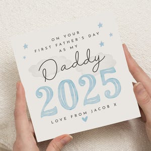 First Fathers Day Card, Fathers Day Card from Baby, Daddy Fathers Day Card, Personalised Fathers Day Card, 2025 Fathers Day Card