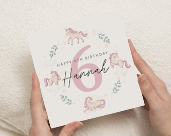 Stuff4 Cartes D'anniversaire 6 Ans Pour Filles – Bus Ballon