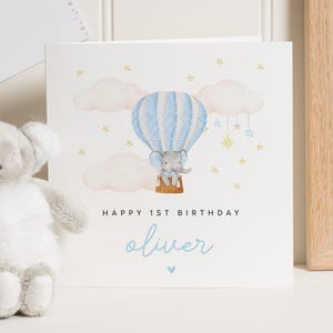 Carte 1er anniversaire pour garçon, carte 1er anniversaire fils, carte 1er anniversaire petit-fils, carte premier anniversaire neveu, cadeau premier anniversaire pour garçon