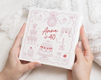40th Birthday Card for Her, Personalised Birthday Card, 40th Birthday Cards for Women, Birthday Card for Friend, Sister Daughter Card