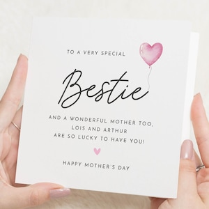 Biglietto di auguri per la festa della mamma della migliore amica, Felice festa della mamma amica, Regali per la festa della mamma amica, Biglietti per la festa della mamma per amica, Biglietto per la festa della mamma per la migliore amica