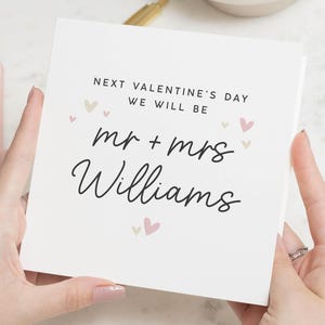Verlobte Valentinstagskarte, Valentinstag Karte Ehemann zu sein, Valentinstag Geschenke für sie, Valentinstag Karte Verlobte, Ehemann zu Valentinstag Karte
