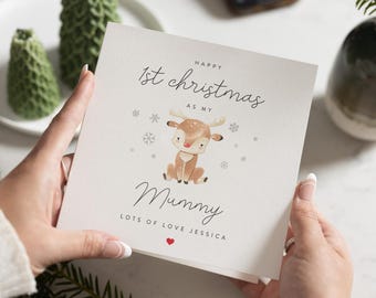 Premier Noël de maman, 1er Noël de maman, Carte de premier Noël de maman, Joyeux 1er Noël de maman, Joyeux premier Noël de maman