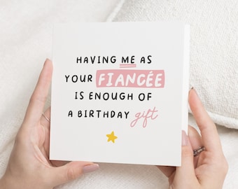 Fiance Birthday Card For Him, Birthday Card For Fiance, Happy Birthday Fiance, Funny Birthday Cards For Fiance, Fiance Birthday Gift Funny