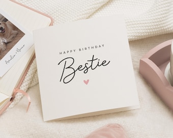 Personalisierte Bester Freund Geburtstagskarte, Bester Freund Geburtstagskarte, Bestie Geburtstagskarte, Geburtstagsgeschenk für den besten Freund