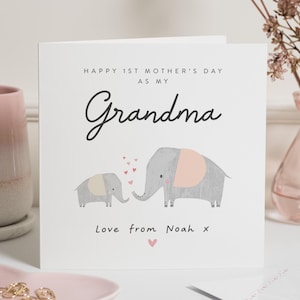 Oma Moederdagkaart, cadeaus, Moederdagkaarten voor oma, gelukkige Moederdag oma, eerste Moederdag als mijn oma, voor oma