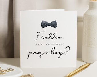 Willst du mein Page Boy sein, Page Boy Vorschlag Karte, Hochzeitskarte für Page Boy, süßes Page Boy Vorschlag Geschenk, für Junge, sei unser Page Boy