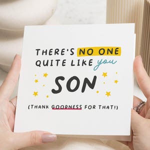 Tarjeta de cumpleaños divertida para hijo, tarjetas de cumpleaños para hijo, tarjeta de feliz cumpleaños para hijo, regalo de cumpleaños para hijo adulto, tarjetas de cumpleaños para él, tarjetas para hijo