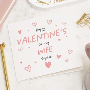Cartes de Saint Valentin pour femme, carte de Saint Valentin pour elle, cartes de Saint Valentin femme, carte Saint Valentin femme, cadeau Saint Valentin pour femme