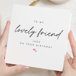 Carte d'anniversaire pour un ami spécial, Carte d'anniversaire pour un ami, Carte d'anniversaire pour un ami féminin, Cartes d'anniversaire pour elle, Belle carte d'un ami, Cadeau