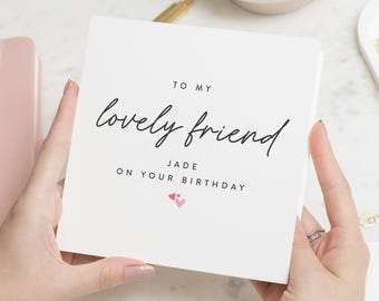 Special Friend Birthday Card, Birthday Card For Friend, Friend Birthday Card Female, Birthday Cards For Her, Lovely Friend Card, Gift