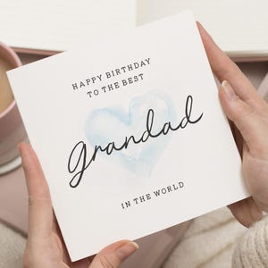 Carte d'anniversaire personnalisée grand-père, carte d'anniversaire grand-père, joyeux anniversaire grand-père, cadeau d'anniversaire grand-père, carte d'anniversaire pour grand-père grand-père