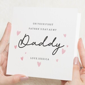 Carte de fête des pères de bébé, première carte de fête des pères, carte de fête des pères papa, carte de fête des pères personnalisée, carte de fête des pères pour lui
