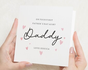 Fars dag-kort från bebis, Första fars dag-kort, Pappa fars dag-kort, Personligt fars dag-kort, Fars dag-kort till honom