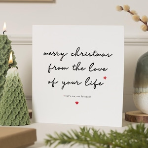 Weihnachtskarte Ehemann, lustige Weihnachtskarte Freund, Partner Weihnachtskarte, Fußball-Liebhaber Weihnachtskarte, Ehemann Weihnachtskarte Lustig