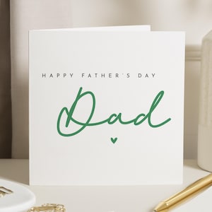 Fathers Day Card for Dad, Happy Fathers Day Card, Fathers Day Card from Daughter, Fathers Day Card from Son, Simple Fathers Day Card