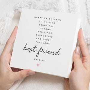 Galentines-kaart voor beste vriend, Galentines-cadeau, Galentines-dagkaart, vriend Galentines-kaart, Bestie-kaart, Galentines Day, Valentijnsdag
