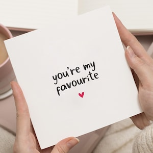 Carte de Saint-Valentin personne préférée, carte de Saint-Valentin petit ami, cadeaux pour petit ami, cadeau de Saint-Valentin pour mari, cartes de Saint-Valentin
