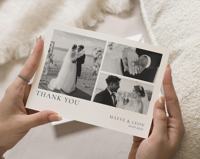 Wedding Thank You Cards - Etsy UK