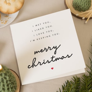 Weihnachtskarte Freund, Weihnachtskarten für Freund, Weihnachtskarte Mann, Romantische Weihnachtskarte, Weihnachtsgeschenk Freund, Für Sie