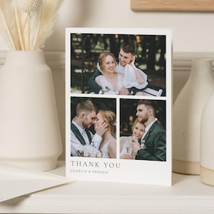 Cartes photo de mariage, Cartes de remerciement pour mariage, Cartes de remerciement avec photo de mariage, Cartes de remerciement pliées, Cartes postales, Cartes de remerciement pour mariage