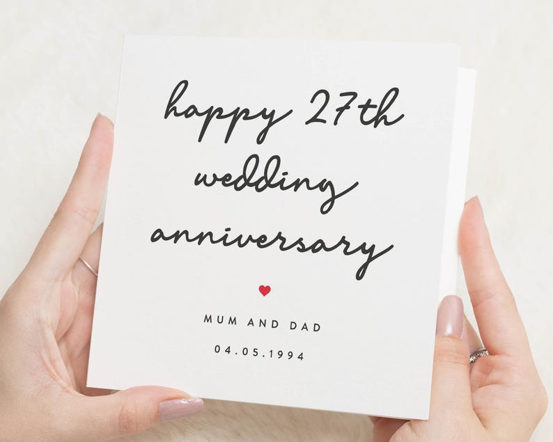 Carte d'anniversaire pour maman et papa, carte d'anniversaire pour maman et papa, carte d'anniversaire de parents, joyeux anniversaire de parents, cadeau d'anniversaire de couple image 1