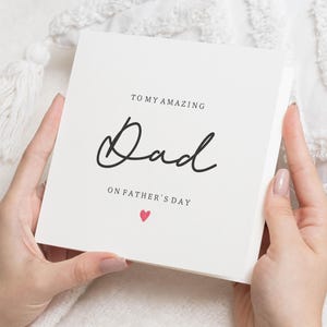 Fathers Day Card for Dad, Fathers Day Card from Daughter, Fathers Day Card for Him, Simple Fathers Day Card, Card for Dad