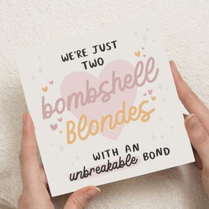 Bester Freund Geburtstagskarte, blonde beste Freunde, beste Freundkarte, Bestie Geburtstagskarte, Geburtstagskarte bester Freund, Freund Geburtstagsgeschenk