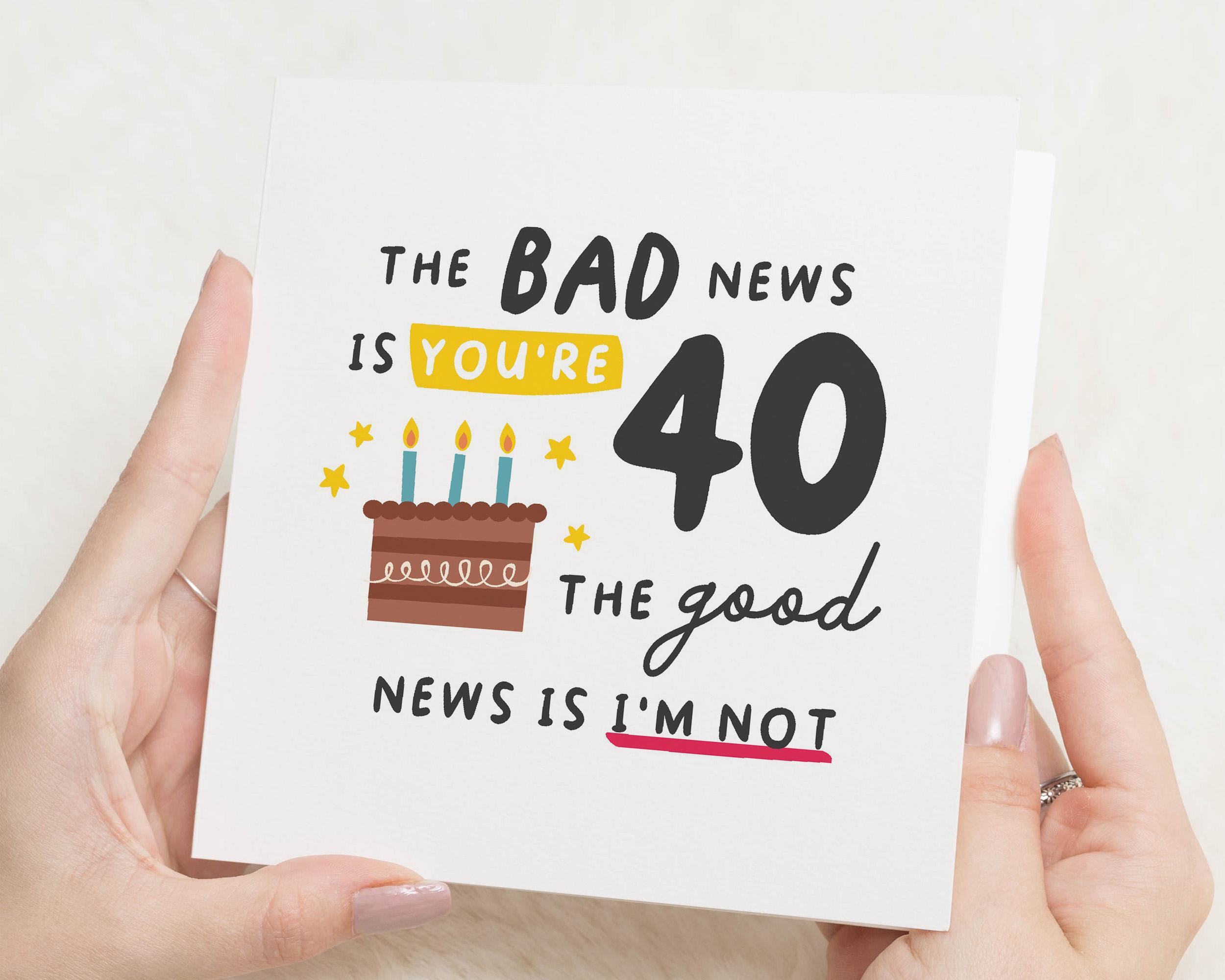 Hallmark-Biglietto di auguri per 40esimo compleanno per sorella 'With Always'Love, misura media