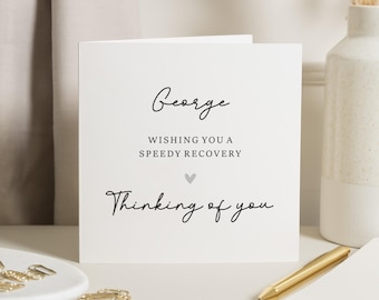 Get Well Soon Card, Speedy Recovery Card, Get Well Soon Card For Friend, Thinking Of You Get Well Soon, Feel Better Card, Get Well Card