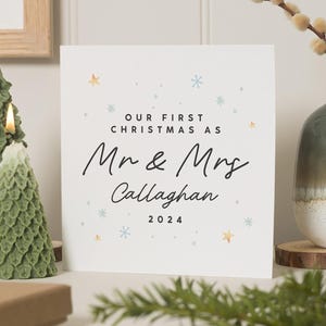 Weihnachtskarte für Mann, erste Weihnachten verheiratet Karte, Weihnachtskarte für Mann, erste Weihnachtskarte Mann, erste Weihnachten als Ehemann