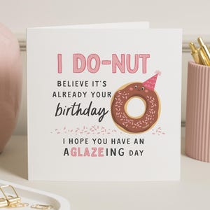 Cartes D'anniversaire Donut, Jeu De mots, Cartes De Joyeux Anniversaire Donut, Blagues, Carte D'anniversaire Blague, Jeu De Jeux De Cartes D'anniversaire, Cartes D'anniversaire Pour Lui
