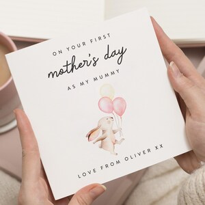 Primo biglietto per la festa della mamma come mamma, regalo per la festa della mamma per la mamma, biglietti per la prima festa della mamma, per la neomamma, biglietto per la festa della mamma da bambino