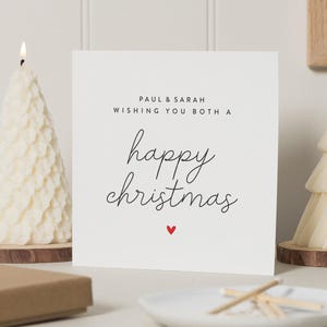 Biglietto di Natale speciale per coppia, biglietto di Natale per coppia, biglietti di Natale per entrambi, biglietto di Natale per amici, biglietto di Natale personalizzato per amici