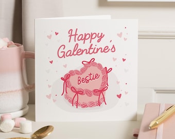 Galentines Card For Bestie, Galentines Gift, Galentines Day Card, Friend Galentines Card, Palentines Day Card, Galentines Day, Valentines