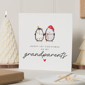 Cartão de Natal para avós, Cartão de Natal para avó e avô, Para babá e avô, Cartão de Natal para avós, Nana, Papa, Presente