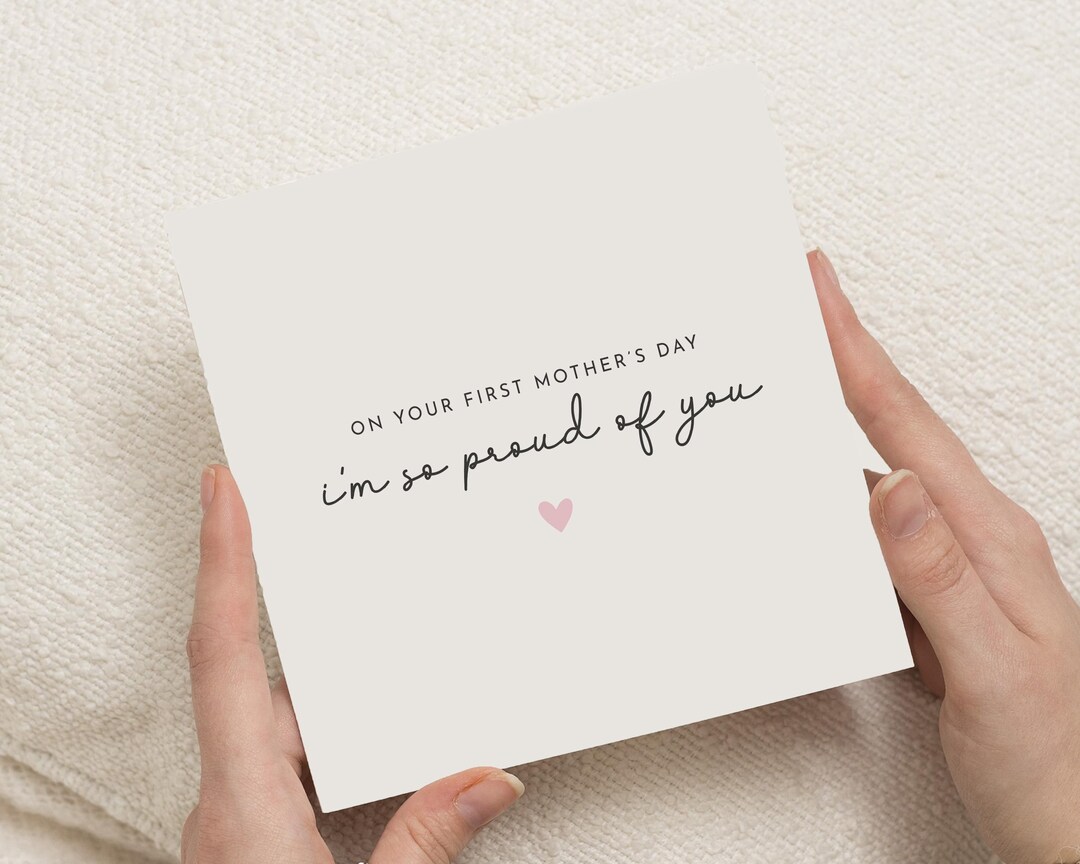 First Mother's Day Card for Daughter, First Mothers Day Card, Mother's ...