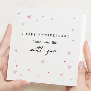 Carte de joyeux anniversaire, J'aime faire la vie avec vous, carte d'anniversaire pour petit ami, carte d'anniversaire de mari, carte d'anniversaire pour lui