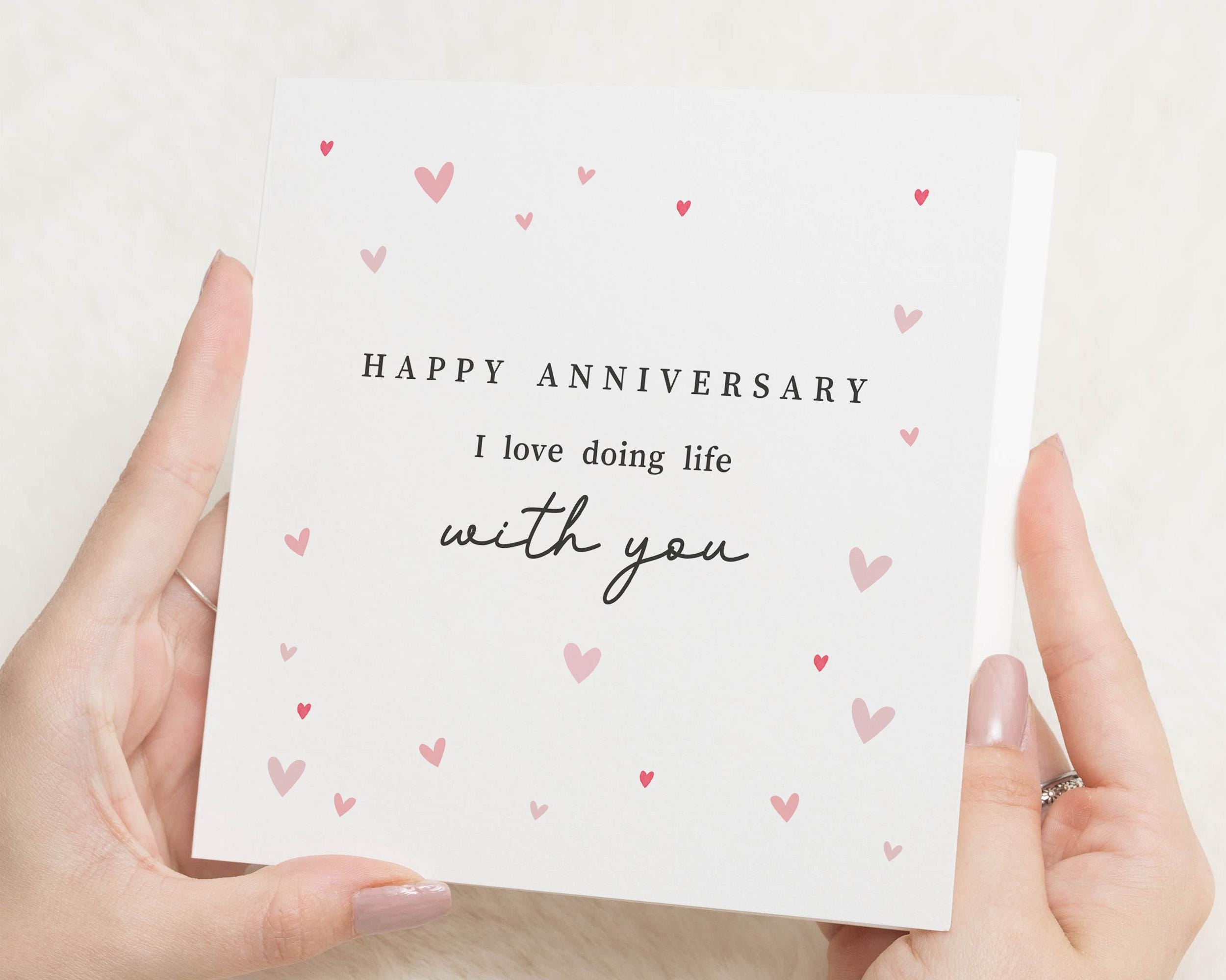Happy Anniversary Card, I Love Doing Life With You, Anniversary