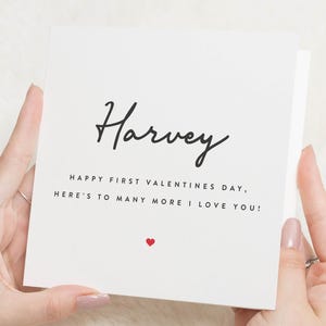 Premier petit ami de la Saint-Valentin, cadeaux Saint-Valentin pour lui, première carte de Saint-Valentin, cadeau pour elle Saint-Valentin, première carte de Saint-Valentin