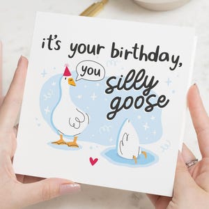 Dumme Gans Freund Geburtstagskarte, lustige Geburtstagskarte, Dumme Gans Geburtstagskarte, Geburtstagskarten für ihn, Geburtstagskarte für Freund, Geschenk