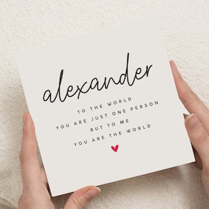 Tarjeta de San Valentín para esposo, regalos para novio, regalo de San Valentín para persona favorita, tarjeta de San Valentín para novio, tarjeta de San Valentín para él