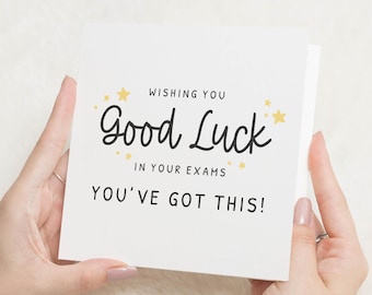 Carte d'examen porte-bonheur pour fille, fils, ami, carte d'examen porte-bonheur, vous avez ça, carte d'encouragement étudiant