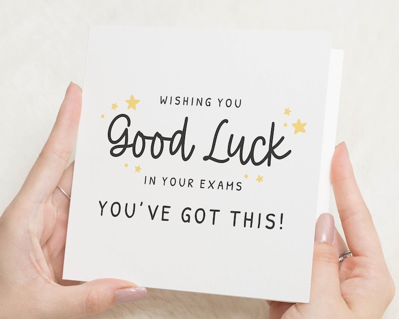 Carte d'examen porte-bonheur pour fille, fils, ami, carte d'examen porte-bonheur, vous avez ça, carte d'encouragement étudiant image 1