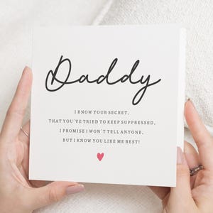 Vatertagskarte für Papa, Geburtstagskarte für Papa, Karte von Tochter, süße Karte für Papa, personalisierte Papakarte