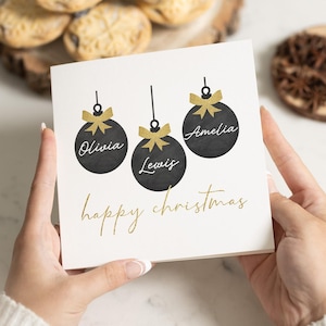 Personalisierte Familie Weihnachtskarte, Weihnachtskarte die ganze Familie, Weihnachtskarte für Familie, Freunde Weihnachtskarte, frohe Weihnachtskarte